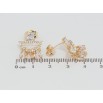 Серьги Xuping Позолота 18K пусеты Кристальный дождь фото №2