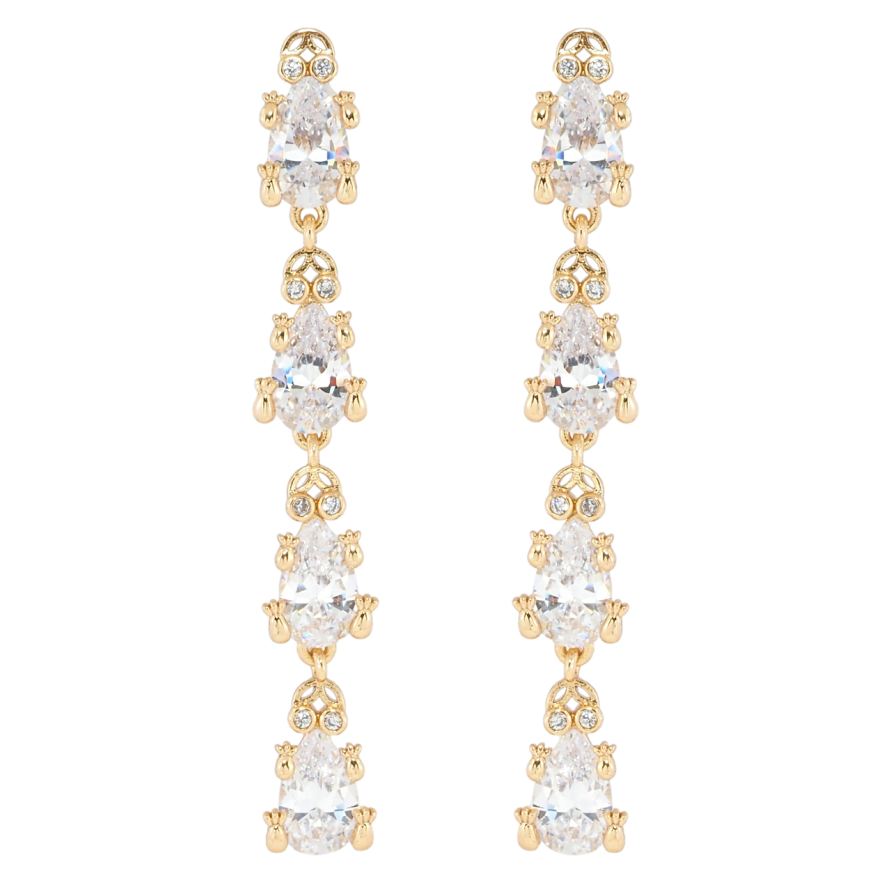 Серьги Xuping Позолота 18K пусеты Кристальные лягушки фото №1