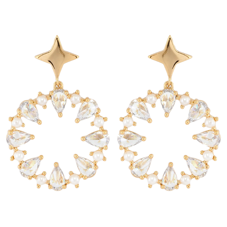 Серьги Xuping Позолота 18K пусеты Девичьи грезы фото №18