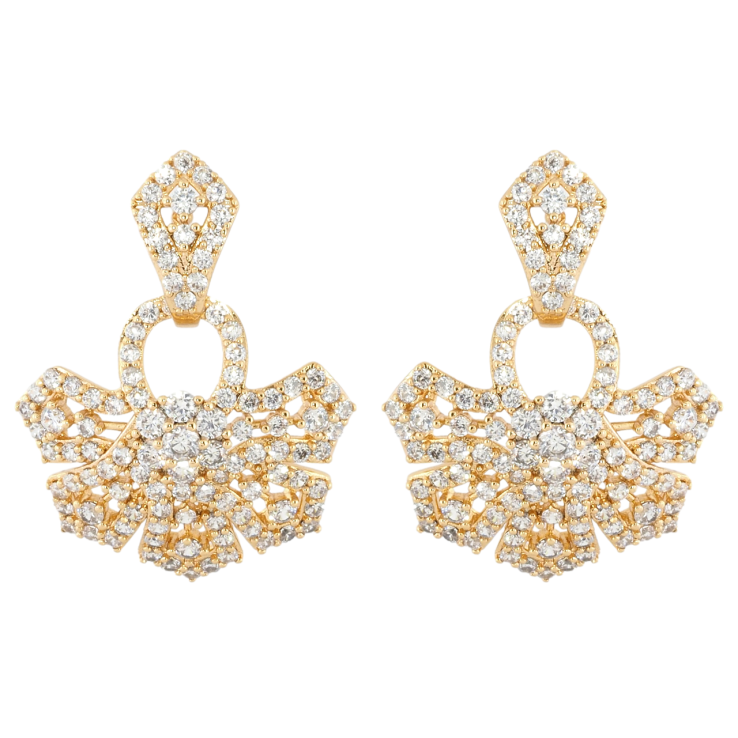 Серьги Xuping Позолота 18K пусеты Барокко фото №9