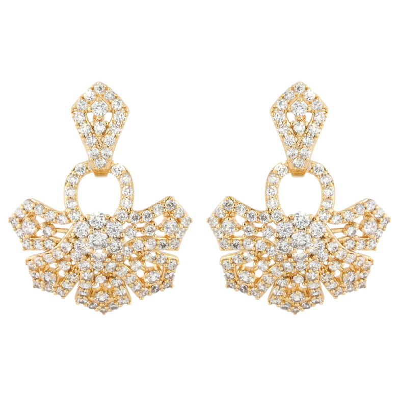 Сережки Xuping Позолота 18K пусети Барокко фото №1