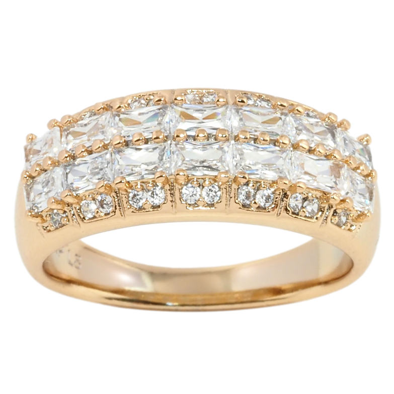 Каблучка Xuping Позолота 18K Інкрустація цирконієм фото №6