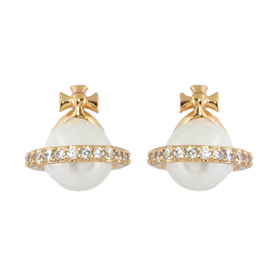 Серьги Xuping Позолота 18K пусеты Декоративные жемчужины фото №1