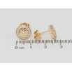 Сережки Xuping Позолота 18K пусети Гудзики з цирконієм ø 10 мм фото №2 Сережки Xuping Позолота 18K пусети Гудзики з цирконієм ø 10 мм фото №2
