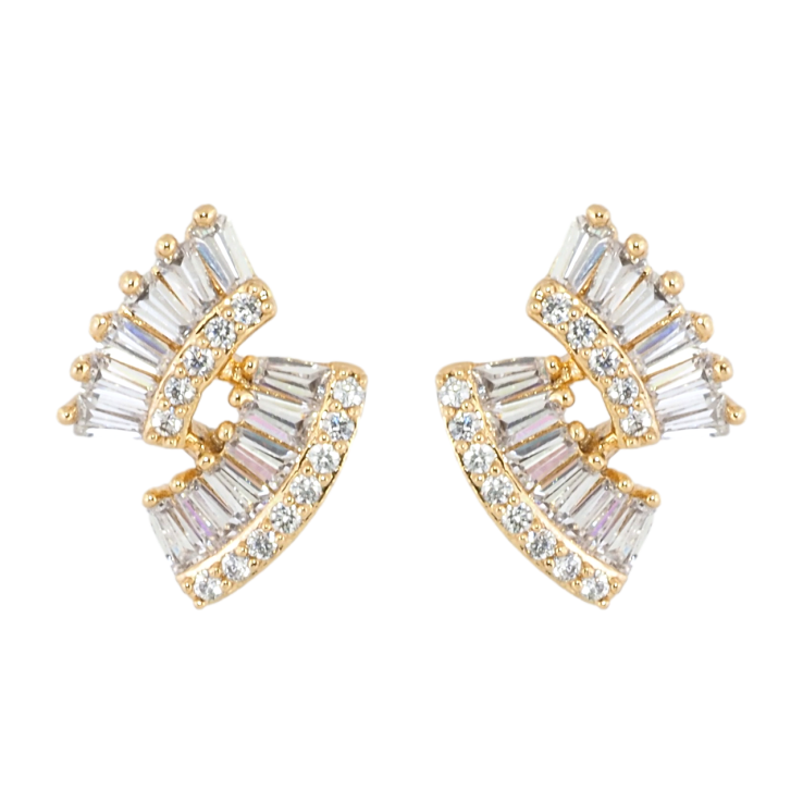 Серьги Xuping Позолота 18K пусеты Кристальная феерия фото №14 Серьги Xuping Позолота 18K пусеты Кристальная феерия фото №14