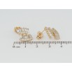 Сережки Xuping Позолота 18K пусети Кристальна феєрія фото №2