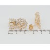 Серьги Xuping Позолота 18K пусеты Фантазийный орнамент из циркония фото №2