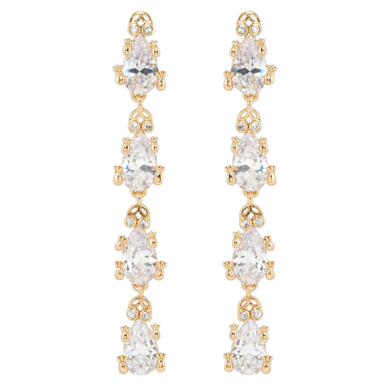 Серьги Xuping Позолота 18K пусеты Кристальные лягушки фото №1