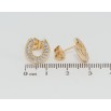 Серьги Xuping Позолота 18K пусеты Подковы с цирконием фото №2