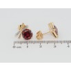 Серьги Xuping Позолота 18K пусеты Красные кристаллы с бантами фото №2 Серьги Xuping Позолота 18K пусеты Красные кристаллы с бантами фото №2