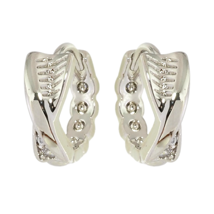 Серьги Xuping Родий колечки Декоративный узор фото №10