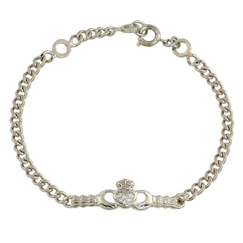 Браслет Xuping Родий Цепочка с декоративной вставкой размер с доп. звеном 15,17см х 3мм фото №1