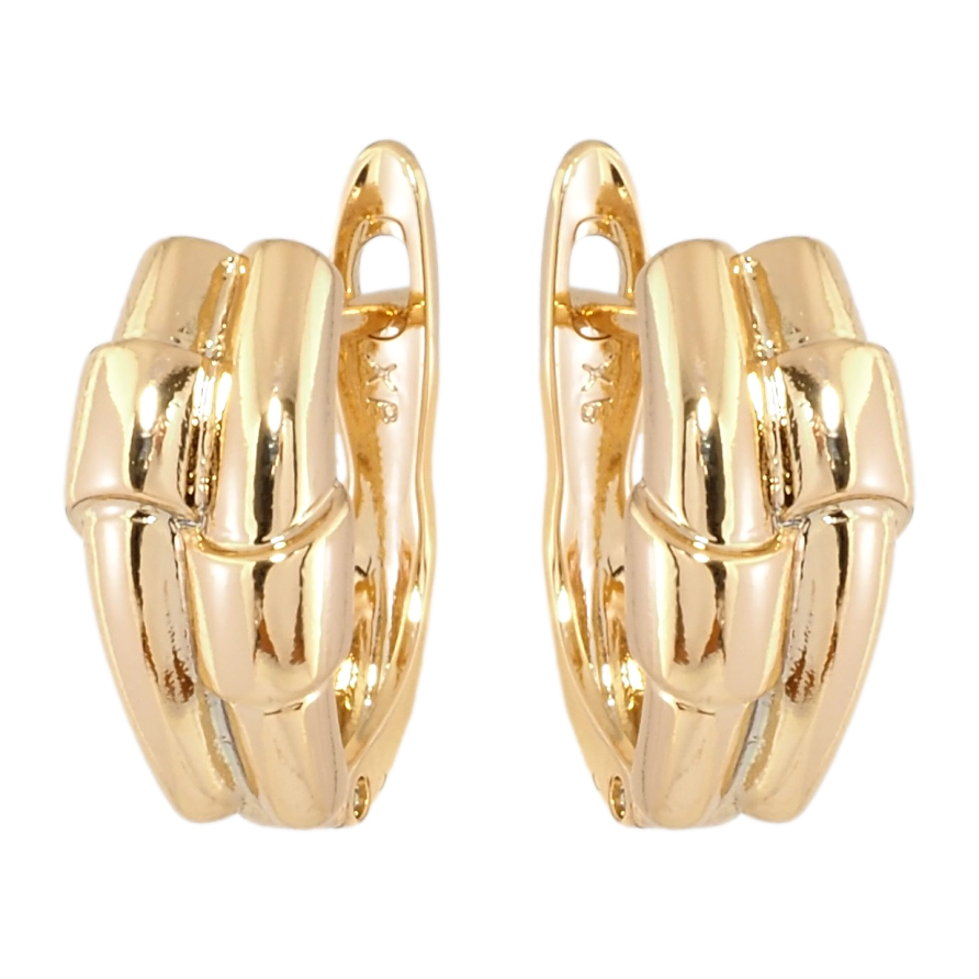 Сережки Xuping Позолота 18K англійський замок Декоративний візерунок фото №1