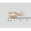 Сережки Xuping Позолота 18K англійський замок Кришталеві квіточки фото №2
