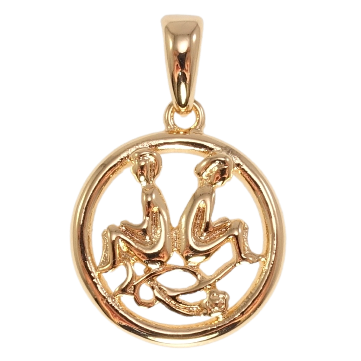 Кулон Fallon Позолота 18K Знак Зодіаку Близнюки фото №6