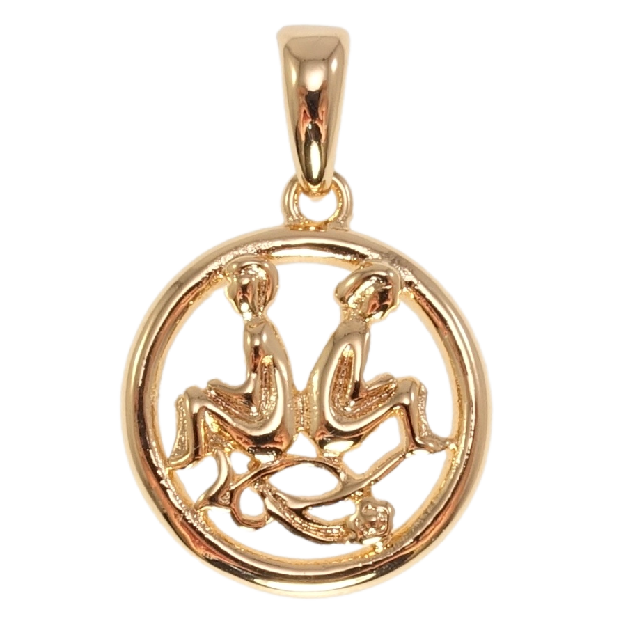 Кулон Fallon Позолота 18K Знак Зодіаку Близнюки фото №1