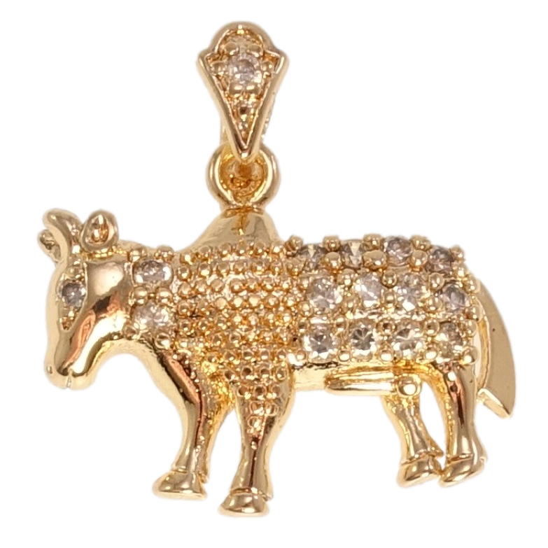 Кулон Fallon Позолота 18K Бик інкрустація цирконієм фото №1