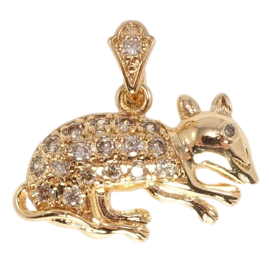 Кулон Fallon Позолота 18K Крыса фото №1