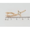 Серьги Xuping Позолота 18K английский замок Крестики с цирконием фото №2