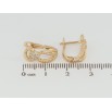 Серьги Xuping Позолота 18K английский замок Узор петельки с цирконием фото №2