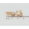 Серьги Xuping Позолота 18K английский замок Узор с инкрустацией цирконием фото №2