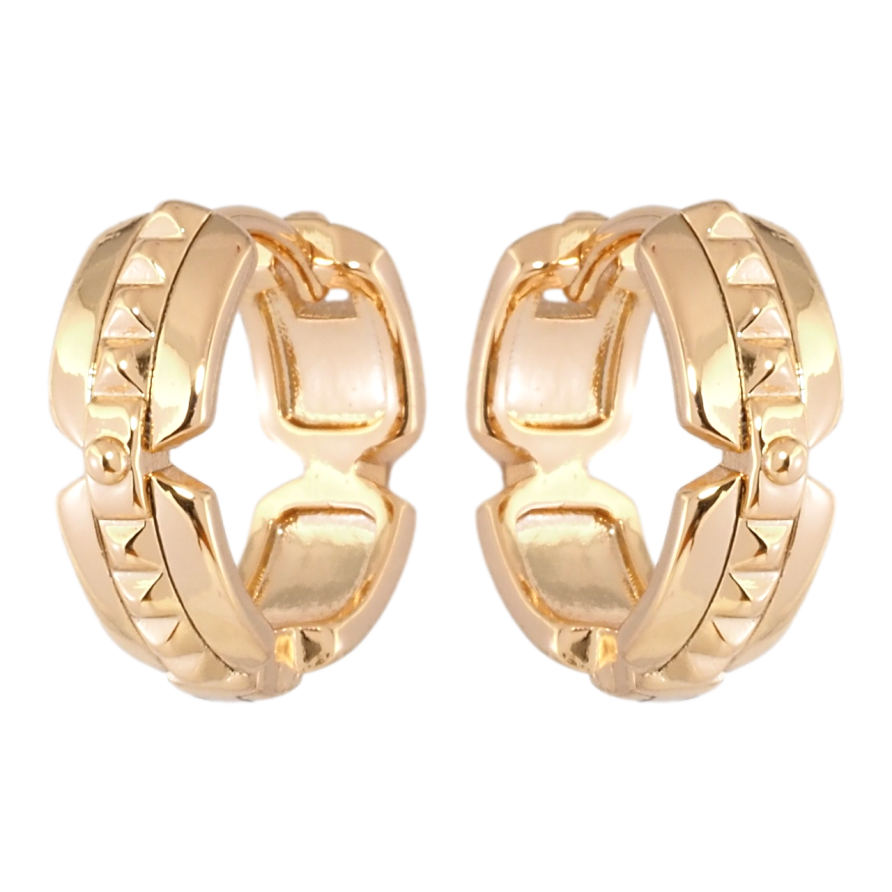 Серьги Xuping Позолота 18K колечки Декоративный узор фото №1