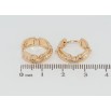 Серьги Xuping Позолота 18K колечки Декоративный узор фото №2