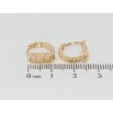 Серьги Xuping Позолота 18K колечки Овальный узор фото №2