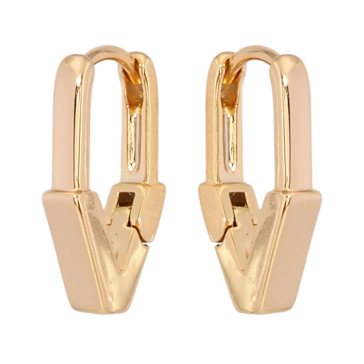 Серьги Xuping Позолота 18K колечки Декоративные фото №17