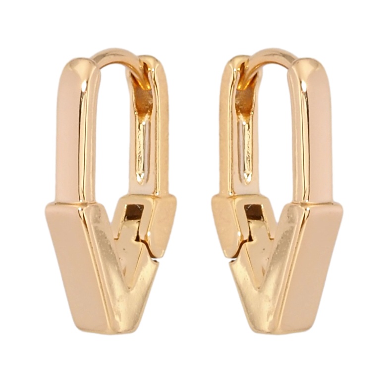 Сережки Xuping Позолота 18K колечка Декоративні фото №1