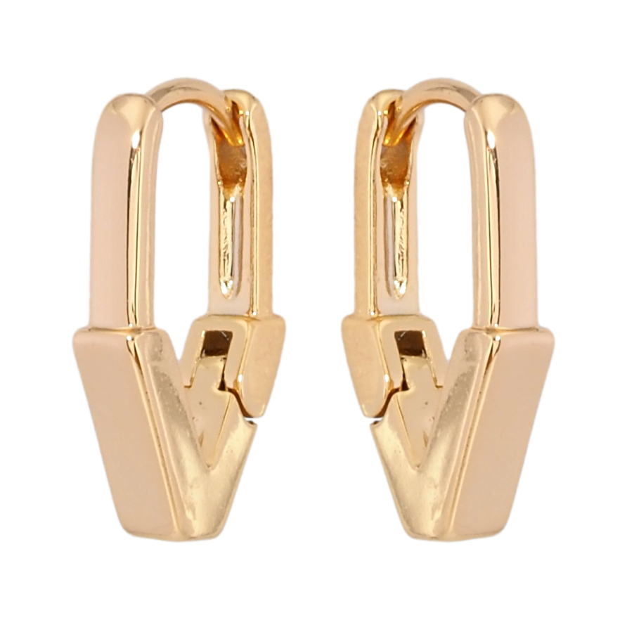 Серьги Xuping Позолота 18K колечки Декоративные фото №1