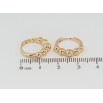 Серьги Xuping Позолота 18K колечки Узор из шариков фото №2