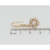 Сережки Xuping Позолота 18K французький замок Квіточки з цирконієм фото №2