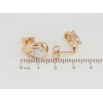 Сережки Xuping Позолота 18K пусети Крапельки з кристалами фото №2 Сережки Xuping Позолота 18K пусети Крапельки з кристалами фото №2