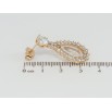 Серьги Xuping Позолота 18K пусеты Изящные кристальные капельки фото №2