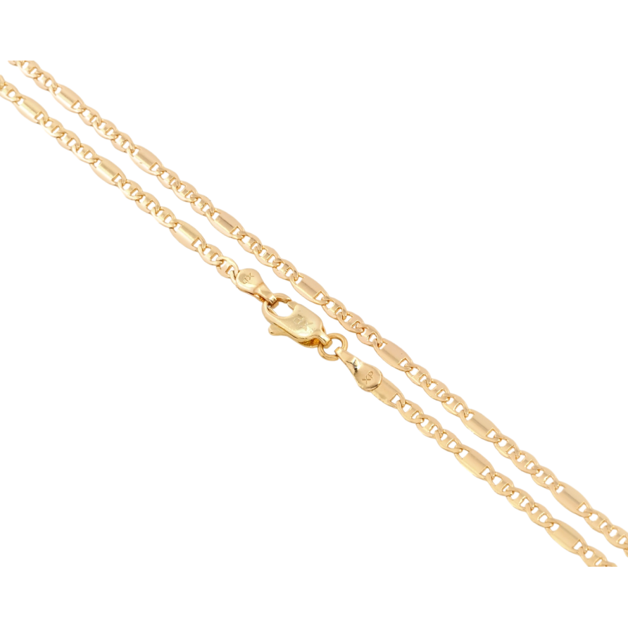 Ланцюжок Xuping Позолота 18K Плетіння Морський ланцюг довжина 45см х 2.5мм фото №1