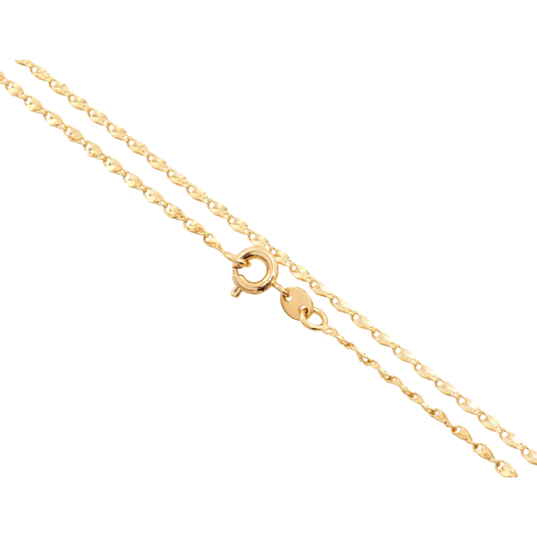 Цепочка Xuping Позолота 18K Плетение Морская цепь декоративная длина 45см х 2мм фото №3