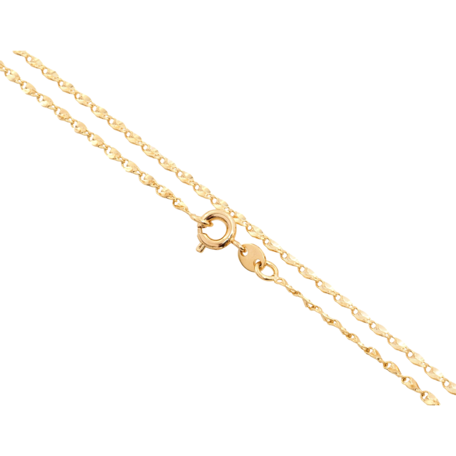 Ланцюжок Xuping Позолота 18K Плетіння Морський ланцюг декоративний довжина 45см х 2мм фото №1