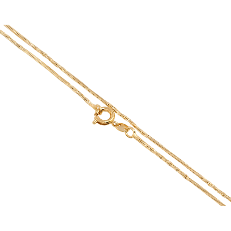 Ланцюжок Xuping Позолота 18K Плетіння гранований Ювелірний Шнур перекручений довжина 47см х 1мм фото №1