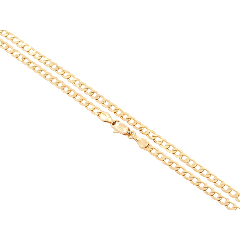 Ланцюжок Xuping Позолота 18K Плетіння Панцирне довжина 44см х 4мм фото №2