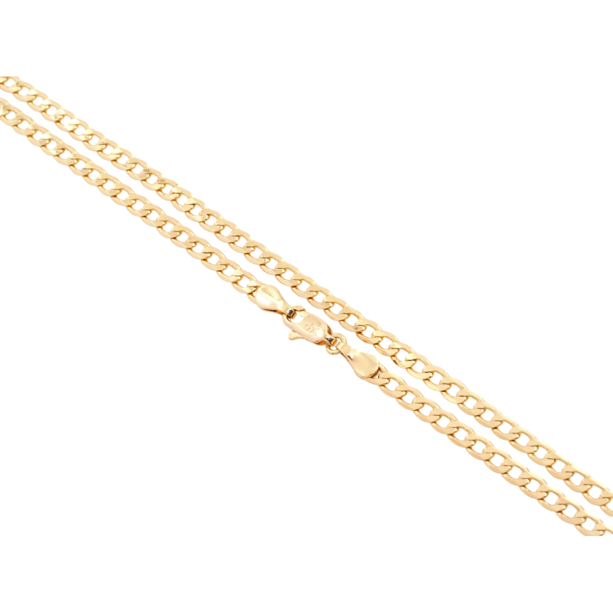 Ланцюжок Xuping Позолота 18K Плетіння Панцирне довжина 44см х 4мм фото №1