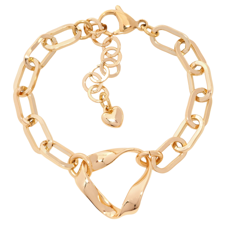 Браслет Xuping Позолота 18K Цепочка с треугольной вставкой длина с доп.цепочкой 16-20см х 7мм фото №10