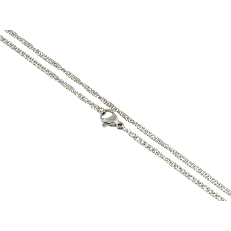 Ланцюжок Xuping ТТМ Stainless Steel колір Родій Плетіння Кобра перекручене довжина 45см х 2мм фото №6