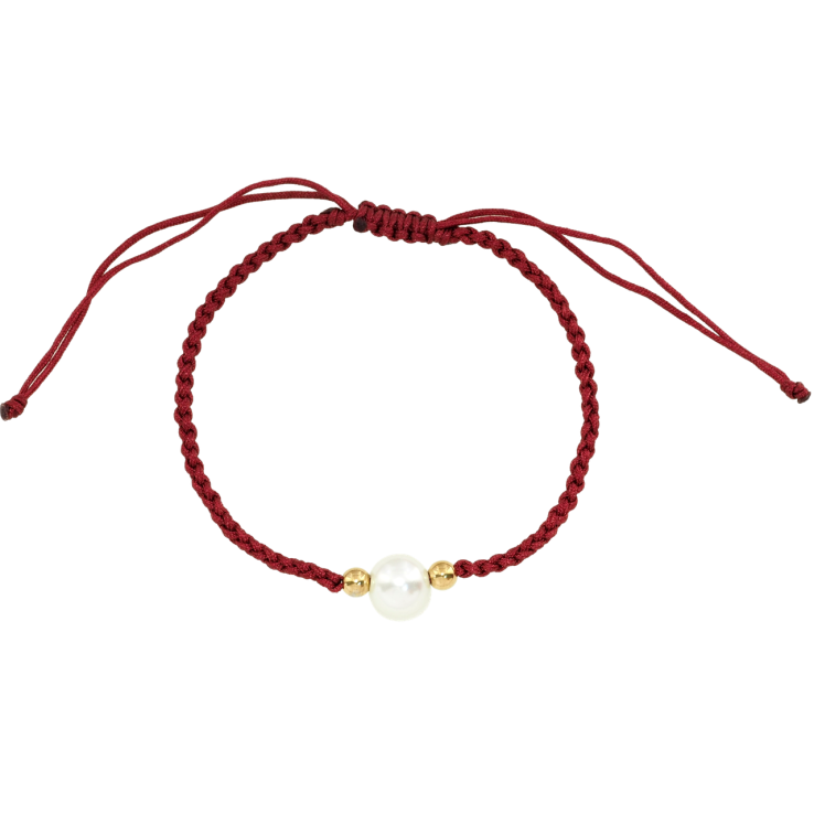 Браслет Xuping ТТМ Stainless Steel колір 14K Бордовий шнур з перлиною, ø 8мм на затяжці 15-27см х 2мм фото №24 Браслет Xuping ТТМ Stainless Steel колір 14K Бордовий шнур з перлиною, ø 8мм на затяжці 15-27см х 2мм фото №24