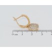 Сережки Xuping Позолота 18K англійський замок Підвіски з інкрустацією цирконієм фото №2