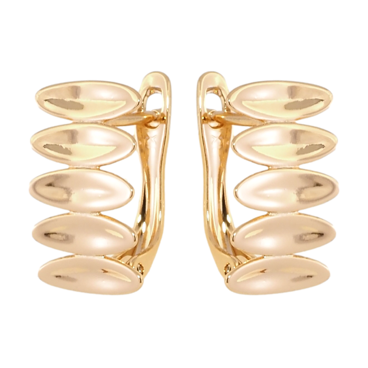 Сережки Xuping Позолота 18K англійський замок Доріжки овалів фото №21