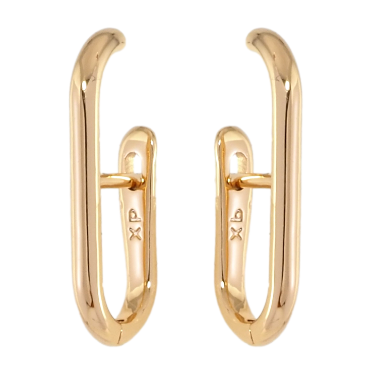 Серьги Xuping Позолота 18K английский замок Дуги фото №4