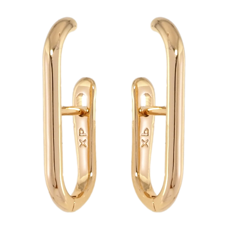 Серьги Xuping Позолота 18K английский замок Дуги фото №1