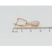 Сережки Xuping Позолота 18K англійський замок Кришталеві підвіски фото №2