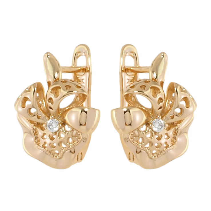 Сережки Xuping Позолота 18K англійський замок Декоративні квіточки фото №14